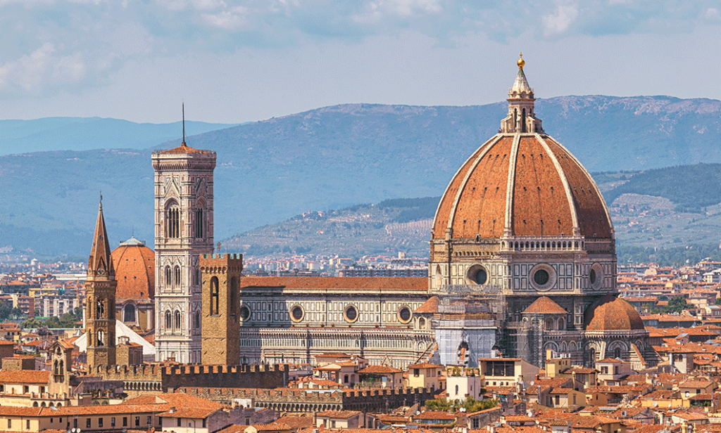 A view of the Duomo in Florence, Italy