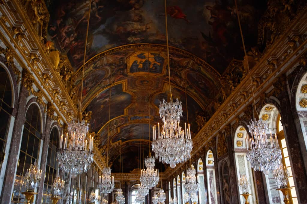 The Hall of Mirrors in Versailles
