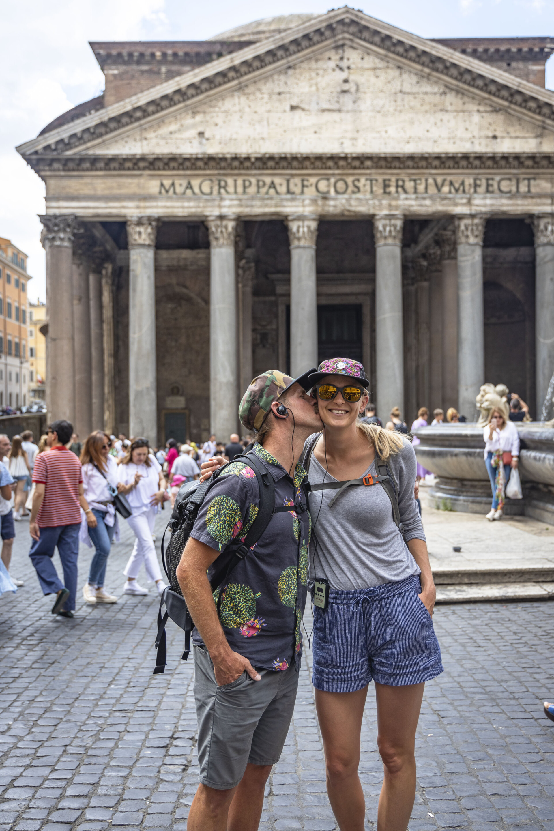 A couple in Rome, Italy