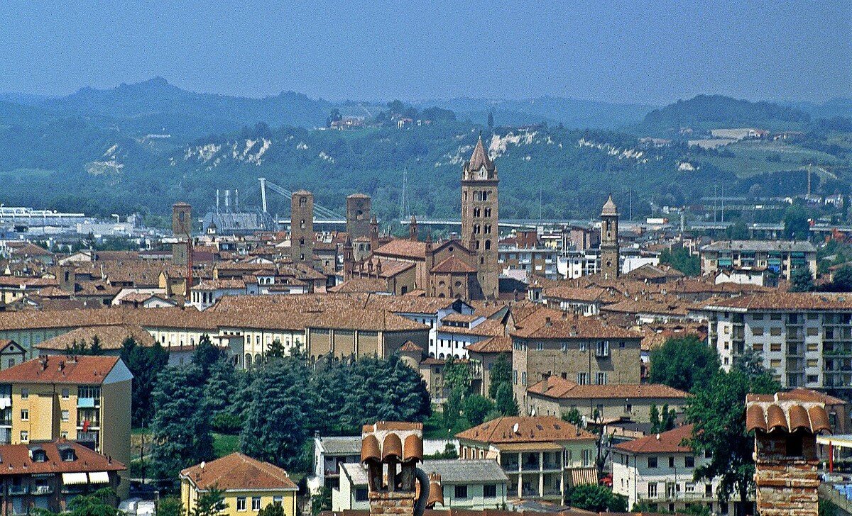 The town of Alba in the Piedmont region of Italy