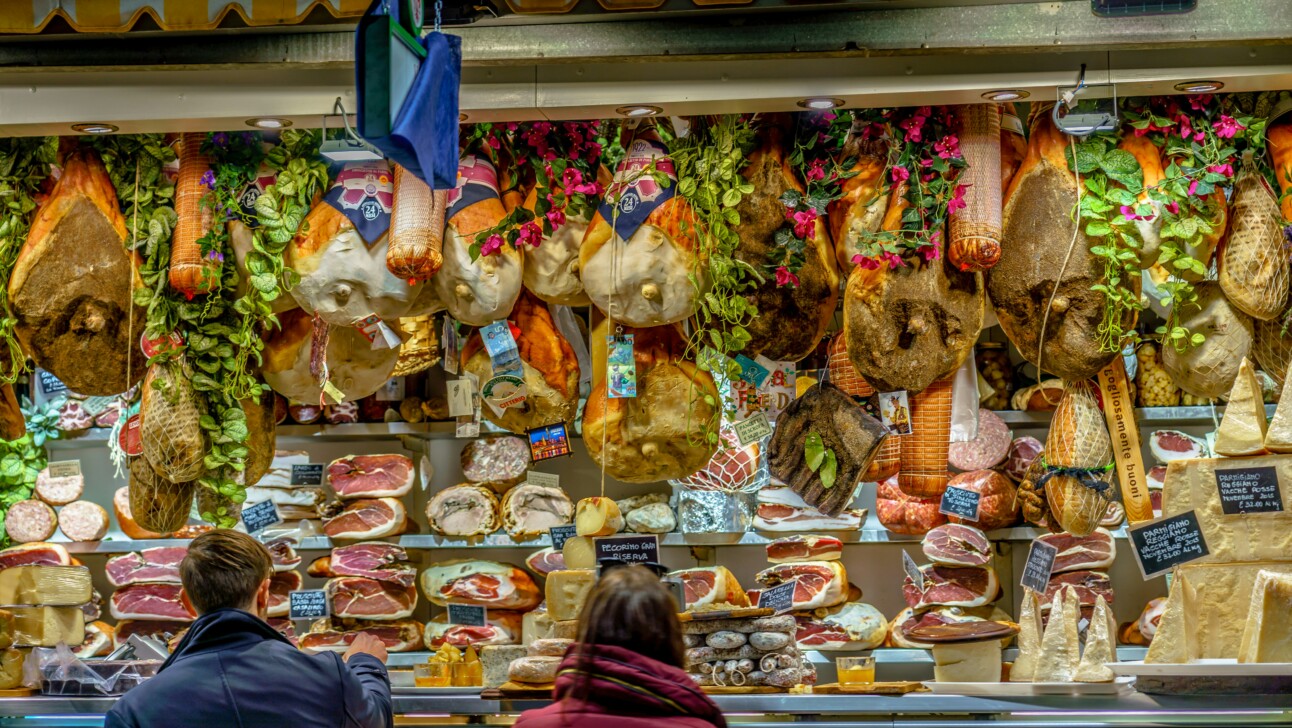 The Sant'Ambrogio market in Florence, Italy